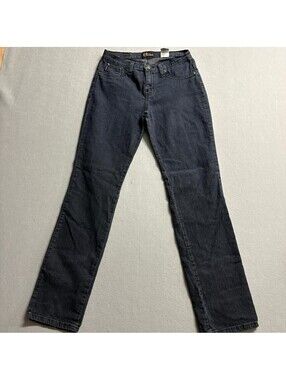 Cimarron Jeans Womens Size 9 Dark Wash Straight Leg Stretch Denim Blue